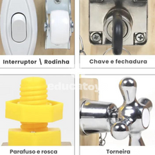 Carregar imagem no visualizador da galeria, Cubo de Atividades Montessori de Madeira!