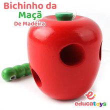 Carregar imagem no visualizador da galeria, Bichinho da Maçã - encaixe de madeira
