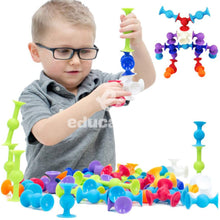 Carregar imagem no visualizador da galeria, Blocos de Silicone para Montar com Sucção - Redondo