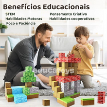 Carregar imagem no visualizador da galeria, Blocos de Construção Magnética Minecraft - 48/64/75/100/144 peças