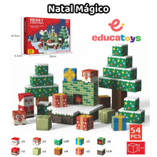 Carregar imagem no visualizador da galeria, Natal Mágico - 54 Peças - Blocos Magnéticos Magnecraft