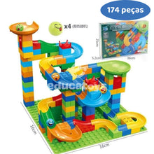 Carregar imagem no visualizador da galeria, Circuito de Bolinhas Marble Run Race Set