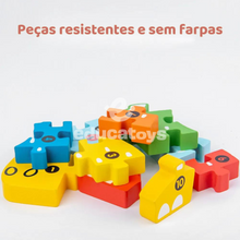Carregar imagem no visualizador da galeria, Quebra-Cabeça de Madeira Montessori Animais
