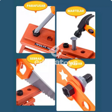 Carregar imagem no visualizador da galeria, Conjunto de Ferramentas Infantil + furadeira elétrica