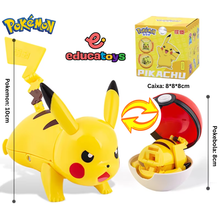 Carregar imagem no visualizador da galeria, Pikachu - Pokébola com Pokémon