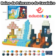 Carregar imagem no visualizador da galeria, Reino da Princesa e do Cavaleiro- 150 peças - Blocos Magnéticos Magnecraft