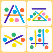 Carregar imagem no visualizador da galeria, Desafio do Arco-Íris: Puzzle de Varas de Madeira