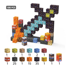 Carregar imagem no visualizador da galeria, Espada Lendária do Nether - 100 Peças - Blocos Magnéticos Magnecraft
