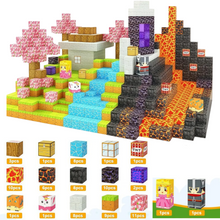 Carregar imagem no visualizador da galeria, Vilarejo das Cerejeiras - 84 Peças - Blocos Magnéticos Magnecraft