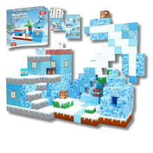 Carregar imagem no visualizador da galeria, Fortaleza do Dragão de Gelo - 100 Peças - Blocos Magnéticos Magnecraft