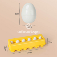 Carregar imagem no visualizador da galeria, Ovos de Encaixe - Formas, Frutas e Dinossauros