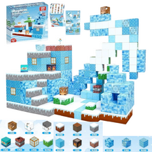 Carregar imagem no visualizador da galeria, Fortaleza do Dragão de Gelo - 100 Peças - Blocos Magnéticos Magnecraft