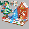 Vila de Natal Encantada - 150 Peças - Blocos Magnéticos Magnecraft