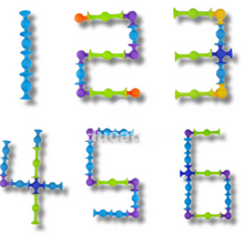 Carregar imagem no visualizador da galeria, Blocos de Silicone para Montar com Sucção - Redondo