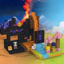 Carregar imagem no visualizador da galeria, Fortaleza do Portal de Obsidiana - 285 Peças - Blocos Magnéticos Magnecraft