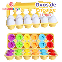 Carregar imagem no visualizador da galeria, Ovos de Encaixe - Formas, Frutas e Dinossauros