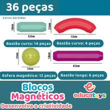 Carregar imagem no visualizador da galeria, Blocos Magnéticos Criativos