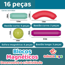 Carregar imagem no visualizador da galeria, Blocos Magnéticos Criativos