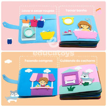 Carregar imagem no visualizador da galeria, Livro Sensorial em Feltro para bebês