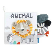 Carregar imagem no visualizador da galeria, Livrinho de Pano Animais Divertidos
