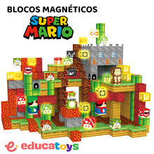 Carregar imagem no visualizador da galeria, Blocos Magnéticos - Super Mario - 200 Peças