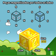Carregar imagem no visualizador da galeria, Blocos Magnéticos - Super Mario - 200 Peças
