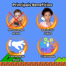 Carregar imagem no visualizador da galeria, Blocos Magnéticos - Super Mario - 200 Peças