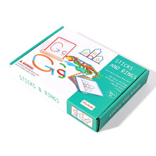 Carregar imagem no visualizador da galeria, Quebra-Cabeça de Anéis e Varas de Madeira