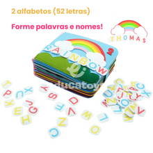 Carregar imagem no visualizador da galeria, Livro Sensorial em Feltro para bebês