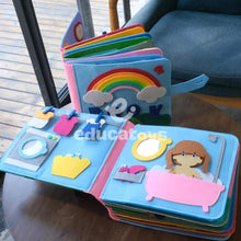 Carregar imagem no visualizador da galeria, Livro Sensorial em Feltro para bebês