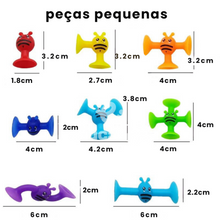 Carregar imagem no visualizador da galeria, Blocos de Silicone para Montar com Sucção - Abelhas