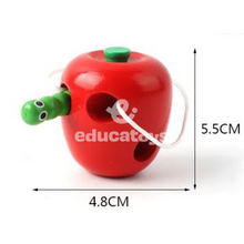 Carregar imagem no visualizador da galeria, Bichinho da Maçã - encaixe de madeira