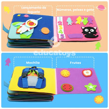 Carregar imagem no visualizador da galeria, Livro Sensorial em Feltro para bebês