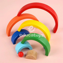 Carregar imagem no visualizador da galeria, Blocos de Arco-íris em Madeira