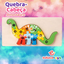 Carregar imagem no visualizador da galeria, Quebra-Cabeça de Madeira Montessori Animais