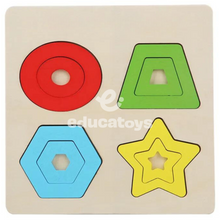 Carregar imagem no visualizador da galeria, Encaixe de Formas Geométricas Montessori sem pino