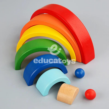 Carregar imagem no visualizador da galeria, Blocos de Arco-íris em Madeira
