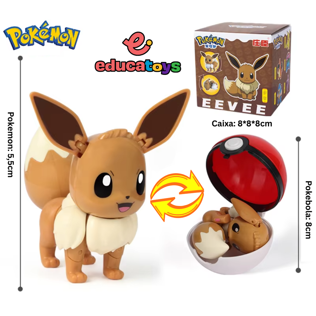 Eevee - Pokébola com Pokémon
