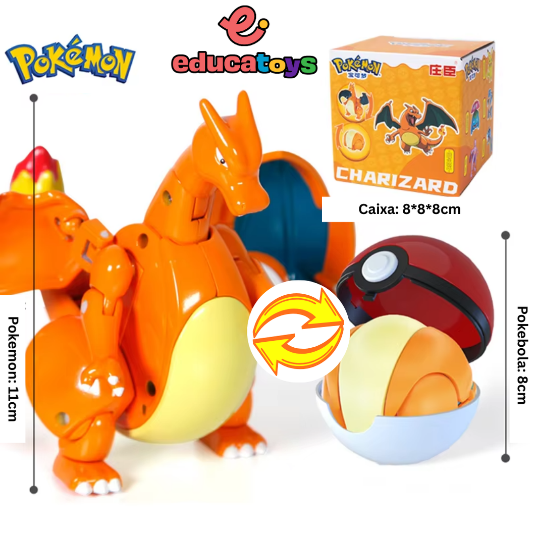 Charizard - Pokébola com Pokémon