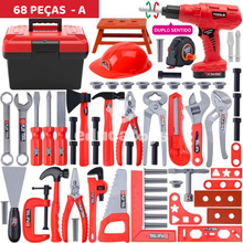 Carregar imagem no visualizador da galeria, Conjunto de Ferramentas Infantil + furadeira elétrica
