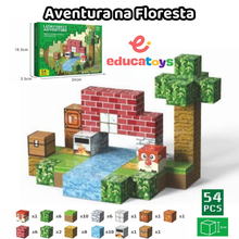 Carregar imagem no visualizador da galeria, Aventura na Floresta - 54 Peças - Blocos Magnéticos Magnecraft
