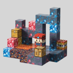Mina Misteriosa - 54 Peças - Blocos Magnéticos Magnecraft.