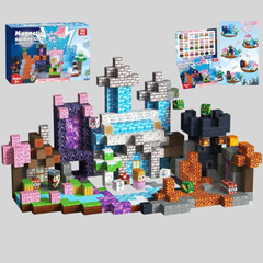 Fortaleza do Portal Mágico - 150 Peças - Blocos Magnéticos Magnecraft