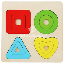 Carregar imagem no visualizador da galeria, Encaixe de Formas Geométricas Montessori sem pino

