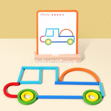 Carregar imagem no visualizador da galeria, Quebra-Cabeça de Anéis e Varas de Madeira
