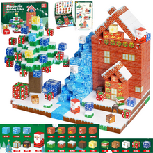 Carregar imagem no visualizador da galeria, Vila de Natal Encantada - 150 Peças - Blocos Magnéticos Magnecraft

