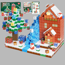 Carregar imagem no visualizador da galeria, Vila de Natal Encantada - 150 Peças - Blocos Magnéticos Magnecraft
