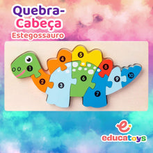 Carregar imagem no visualizador da galeria, Quebra-Cabeça de Madeira Montessori Animais
