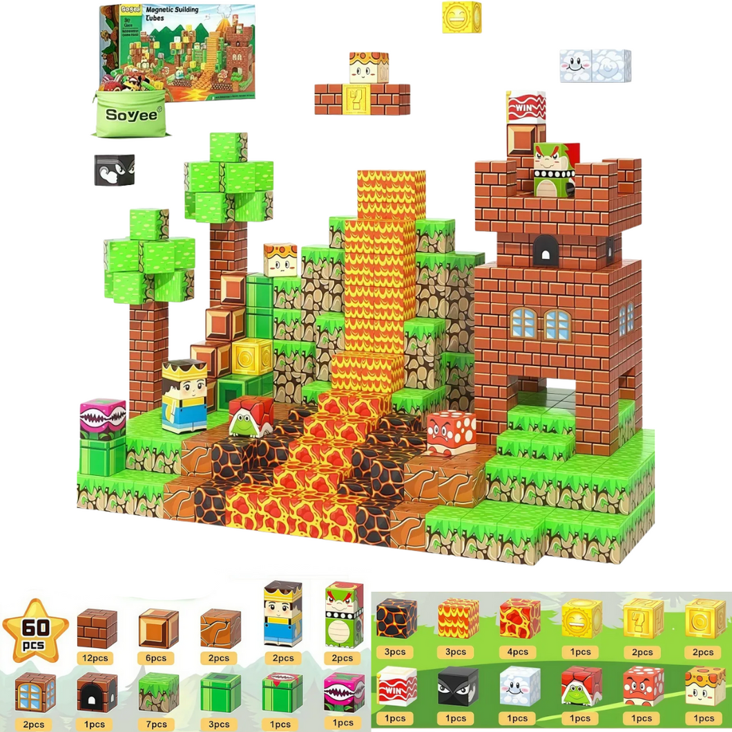 Blocos Magnéticos Minecraft - Super Mario