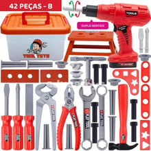Carregar imagem no visualizador da galeria, Conjunto de Ferramentas Infantil + furadeira elétrica
